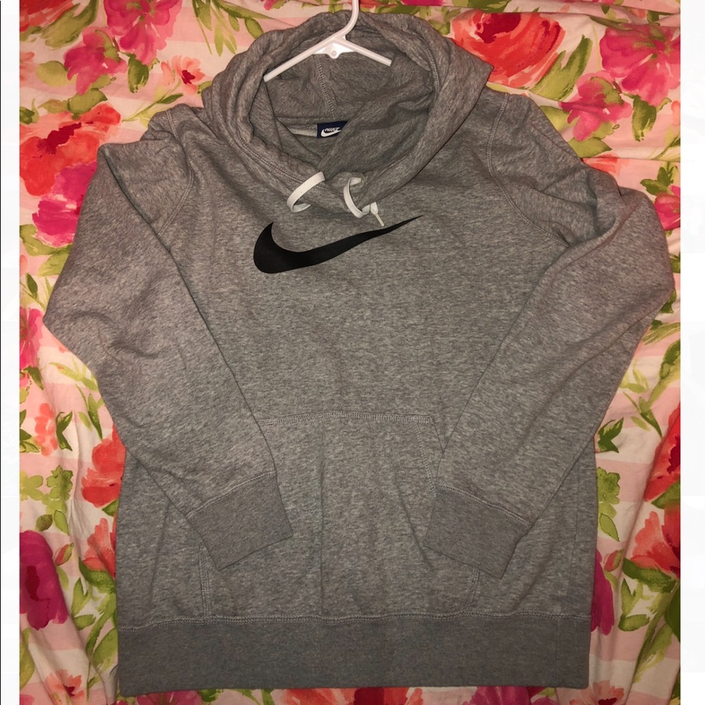 Grey Nike cowl neck sweatshirt